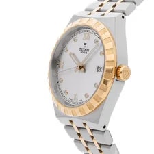 Tudor 1926 Steel Rose Color Auto 39mm Silver Dial Bracelet 91551 2