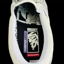 Nwob Vans X Andrew Allen Hockey Slip on Print Sz 7.5 Skateboard 4