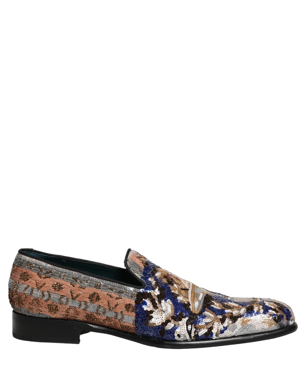 Dolce & Gabbana — Dolce & Gabbana Embroidered Sequin — Designer Shoe — resale
