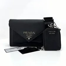 Prada Monochrome Envelope Crossbody (1BP020) 140000972 3