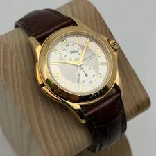 Patek Philippe Calatrava Travel Time Yellow Gold White Dial 37mm 5134J 3
