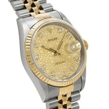 Rolex Datejust RefNo=16233G Dial=Champagne / Diamond Case=Stainless #W1398 3