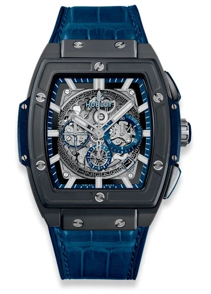 Worldofluxuryus — Hublot Spirit of Big Bang Ceramic Blue Black Ceramic — Watch — resale