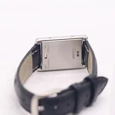 Cartier Tank Basculante 2405 Sterling Silver Navy #VWM3673 2