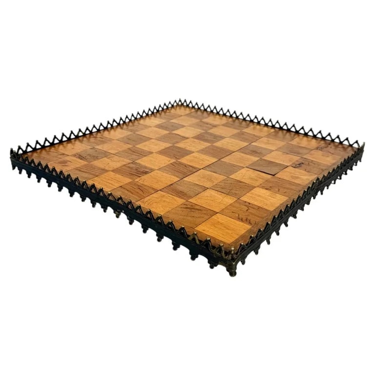 Mid-19th Century Gothic Revival, Elm and Chessboard With Gallery — Furniture — resale