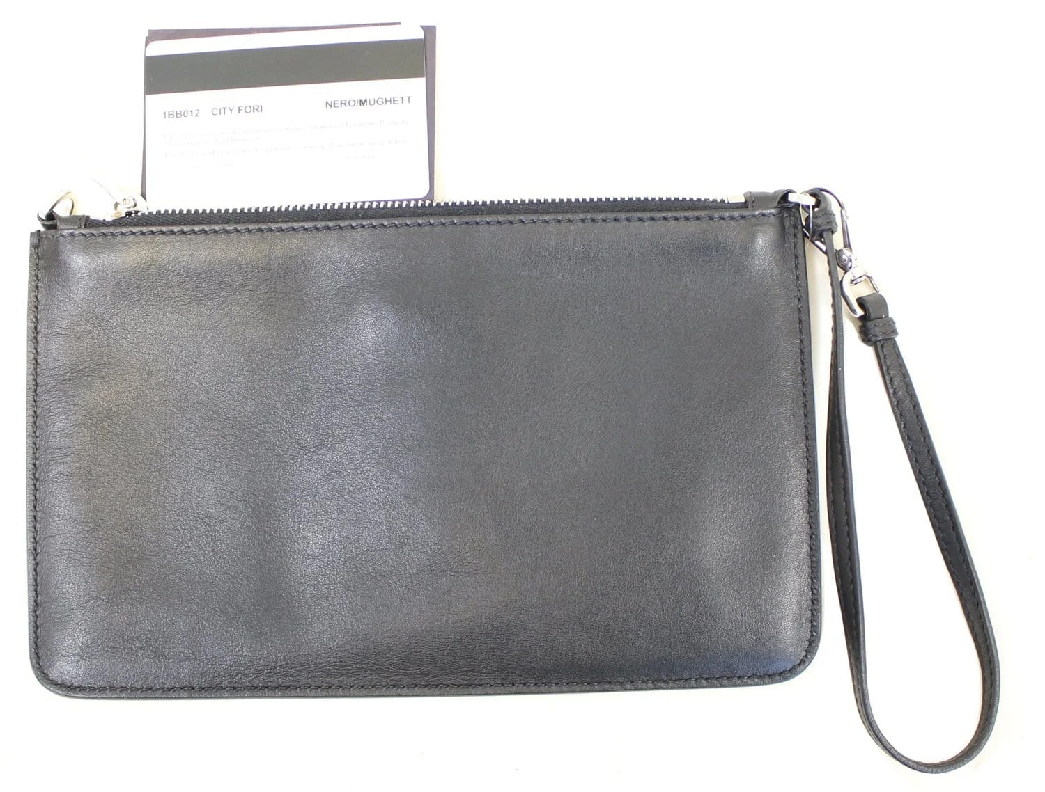 Prada Logo Plaque Wristlet 3