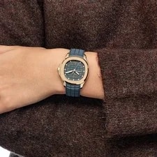 Patek Philippe Aquanaut 5269R-001 'Travel Time' Quartz Rose Gold Blue Dial 3