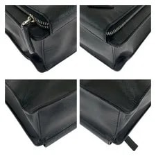Excellent Condition Prada Triangle Logo Plate Hardware Leat 3