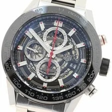 Tag Heuer — TAG Heuer CAR2A1W 0 Carrera Date Chronograph Automatic S Excellent Condition — Watch — resale