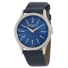 Patek Philippe — Patek Philippe Calatrava Automatic Diamond Blue Dial 4997-200G-001 — Watch — resale