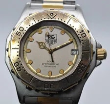 Tag Heuer — TAG Heuer 3000 Professional 934.213 Two-Tone Gold Quartz Midsize Diver — Watch — resale