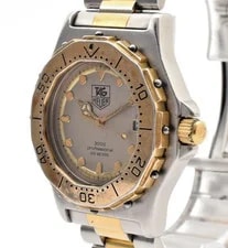 TAG Heuer 3000 Professional 934.213 Two-Tone Gold Quartz Midsize Diver 3