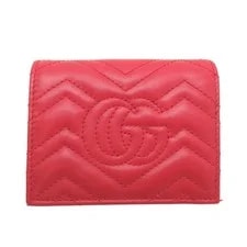 Gucci GG Marmont Compact Wallet 466492 From Japan 2