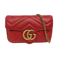 Gucci — Gucci Authentic GG Marmont 16.5*10.2*5.1cm Cowhide — Handbag — resale