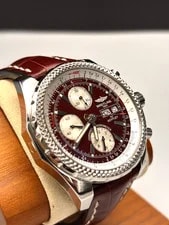 Breitling Bentley GT 45mm Burgundy Metallic Dial A13362 Matching OEM Strap 2