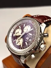Breitling Bentley GT 45mm Burgundy Metallic Dial A13362 Matching OEM Strap 3
