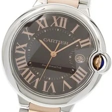 Cartier — Cartier Baron Blue LM W6920032 Date 2 Tone Brown Dial Automatic 's_956621 — Watch — resale