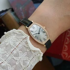 Cartier Tonneau Diamond 18k Rose Gold WE400331 | Box Manual Wind 2