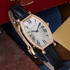 Cartier Tonneau Diamond 18k Rose Gold WE400331 | Box Manual Wind 3