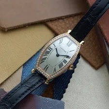 Cartier Tonneau Diamond 18k Rose Gold WE400331 | Box Manual Wind 4