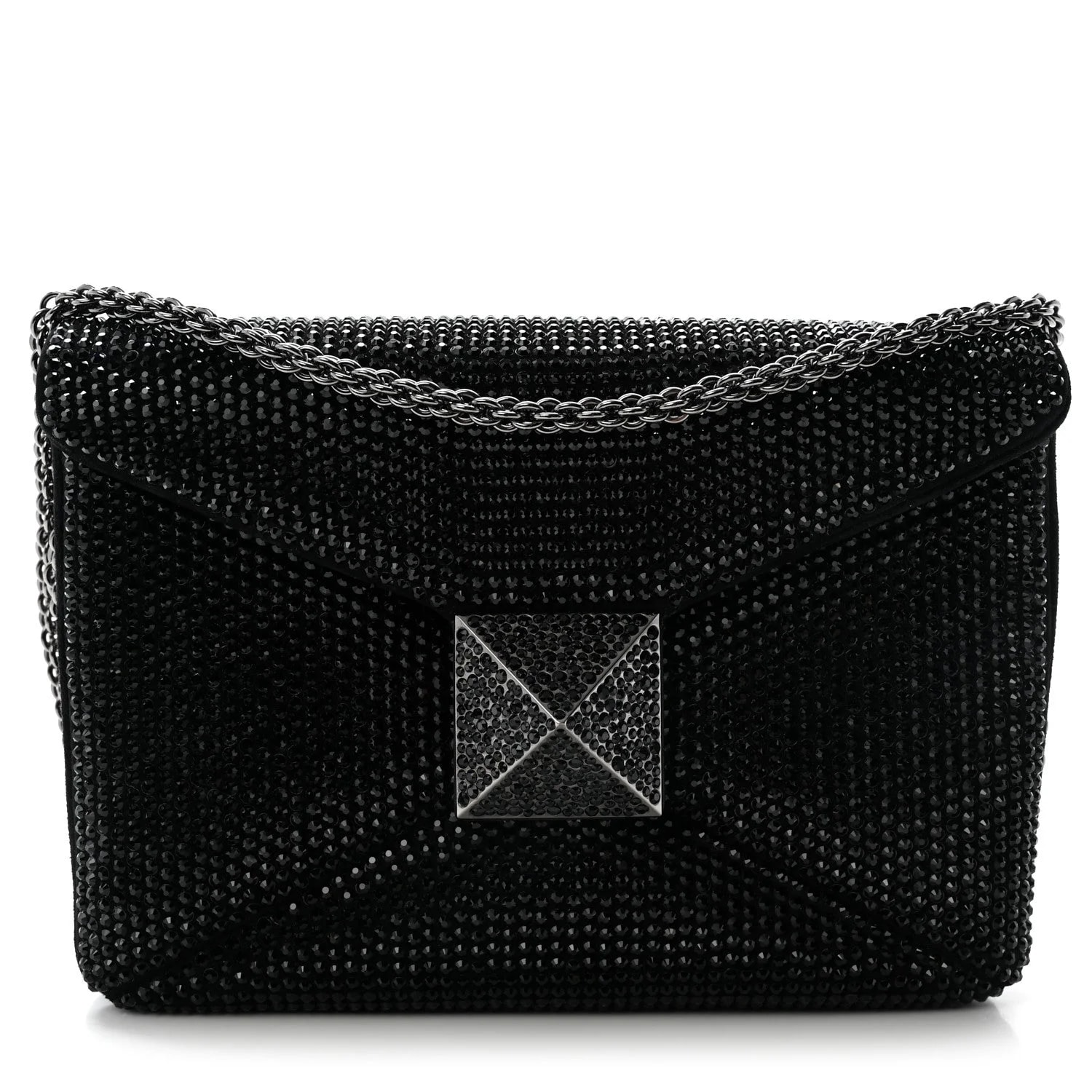Valentino Garavani — Embellished Small One Stud With Chain — Handbag — resale