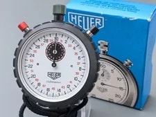 Heuer — 1970s Heuer Clubmaster Stopwatch Ref. 8022 62mm With Box — Watch — resale