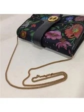 Gucci Floral GG Marmont Chain Crossbody With COA 4