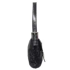 Fendi フェンディ Beaded Mamma Baguette ビーズデザインマンマバケット ショルダーバッグ ブラック MESC-0 3