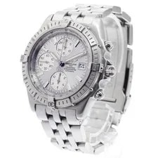 Breitling Crosswind A13355 43mm SS Silver Dial Automatic Chronograph Date #C352 2