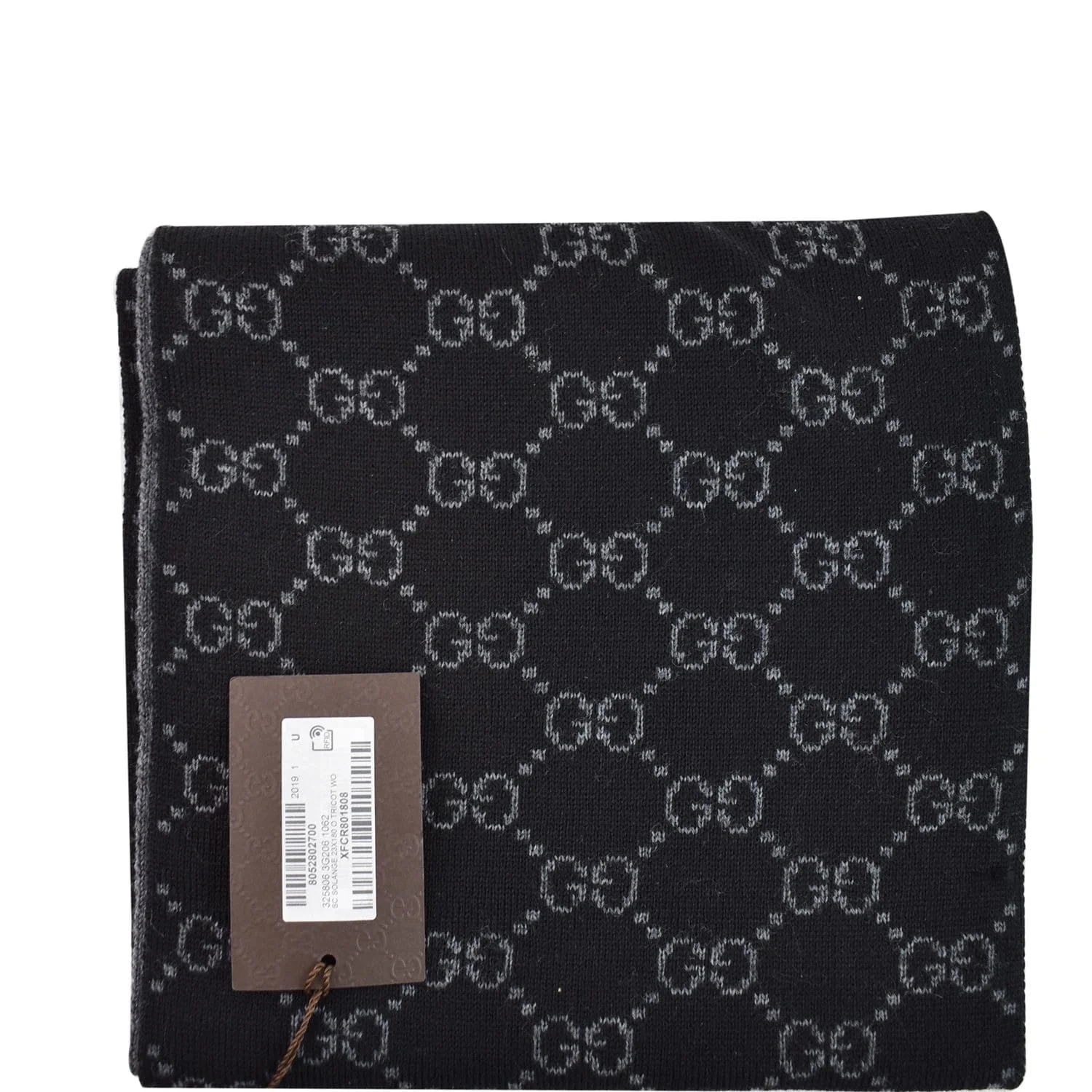 Gucci — Gucci Web GG Knitted Scarf — Accessory — resale