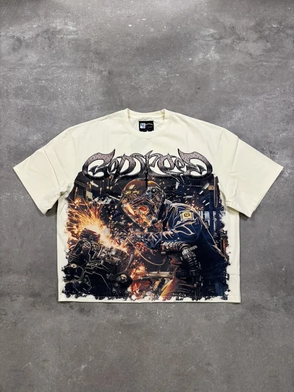 Godspeed Under Construction Thermal Tee, Bone — streetwear — resale