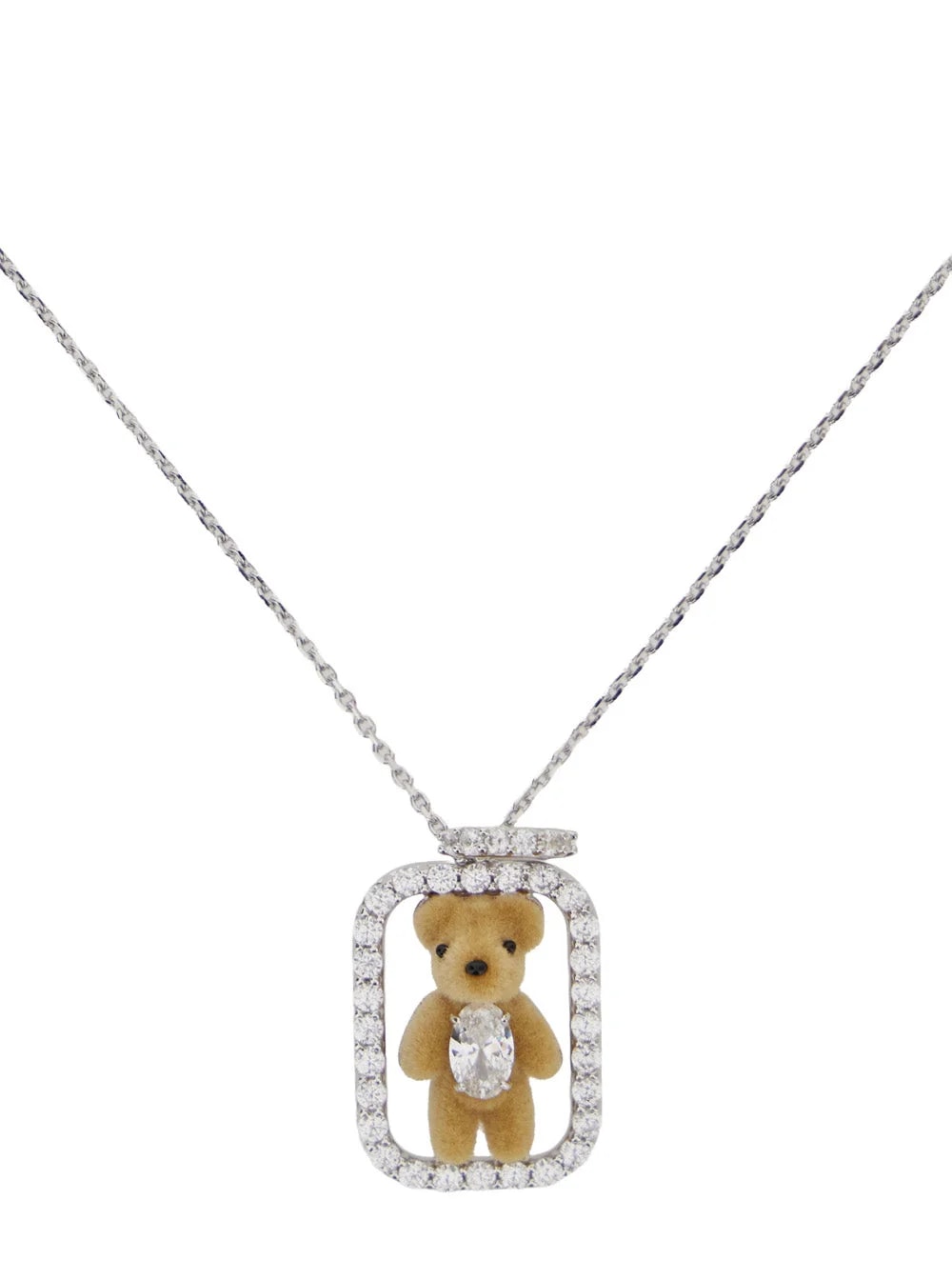 Yvmin Inlaid Mini Bear — Fabric With Metal Hardware 2