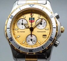 TAG Heuer — Tag Heuer Professional CE1121-R Chronograph Quartz 40mm Gold Silver — Watch — resale