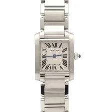 Cartier — Authentic Cartier Tank Française SM W51008Q3 Stainless Steel Quartz #230-00... — Watch — resale