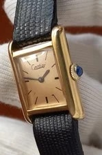 Cartier Tank CAL.2512 PRE Must 18K. Gold Electroplated 21x28 Swiss 3