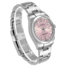 Rolex Oyster Perpetual 34 Steel Pink Dial 124200 Box Card 3