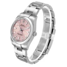 Rolex Oyster Perpetual 34 Steel Pink Dial 124200 Box Card 4