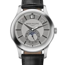 Patek Philippe Complications 5205G-001 Annual Calendar White Gold Silver Dial 4