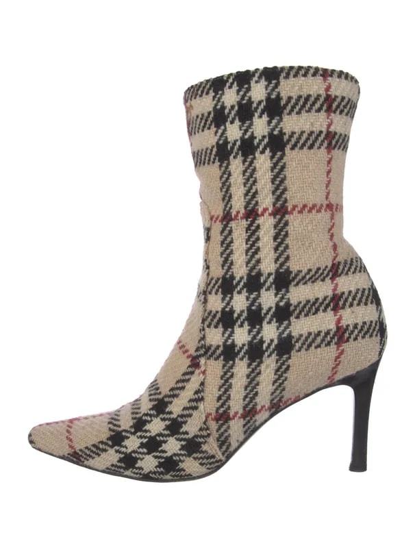 Burberry — Pattern Sock — Designer Shoe — resale