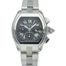 Cartier Roadster Chronograph W62007X6 Stainless Steel 42mm Black Dial #LPW062 2