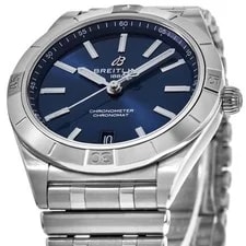 New Breitling Chronomat Automatic 36 Blue Dial A10380101C1A1 2