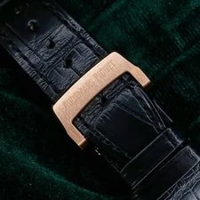Audemars Piguet Royal Oak Rose Gold Black Dial Black Alligator SET 15510OR 3