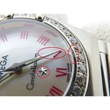 Omega Constellation Mini SS Diamond Bezel Quartz 4