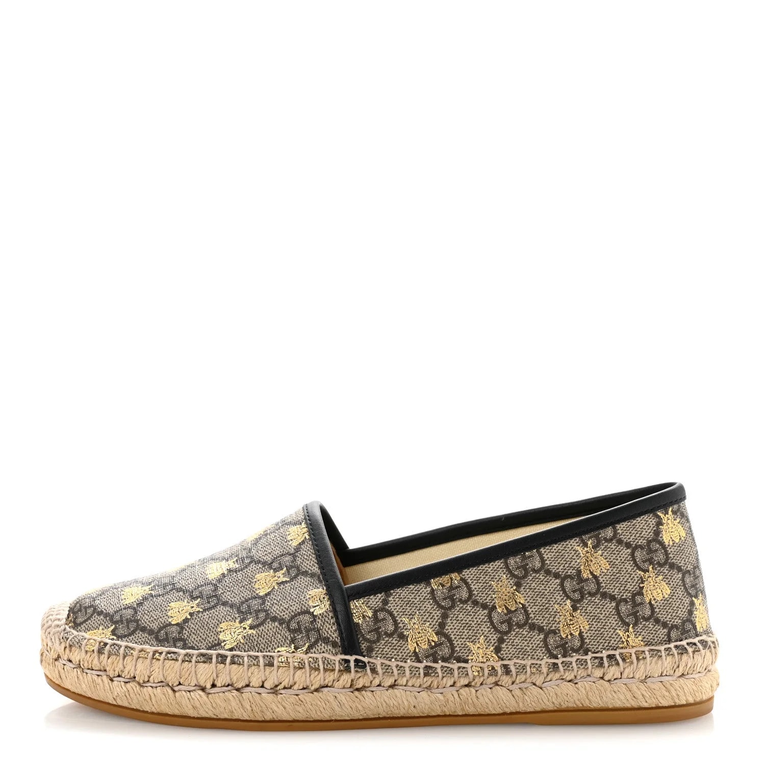 Gucci — Bees Espadrille 38 Oro — Designer Shoe — resale