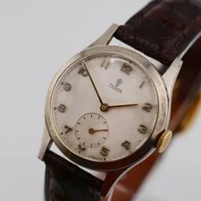Tudor Sub-Seconds 15 Jewels Manual Wind Steel Works Well 2