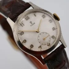 Tudor Sub-Seconds 15 Jewels Manual Wind Steel Works Well 3