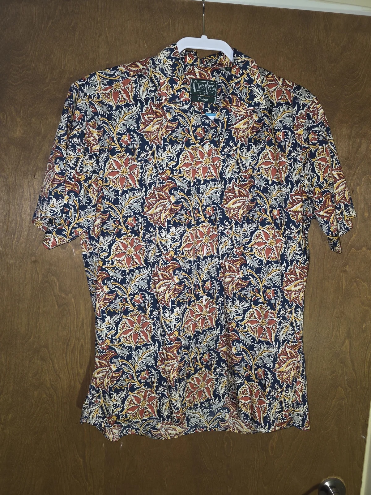 Floral Pattern Short Sleeve Button Up Shirt — streetwear — resale