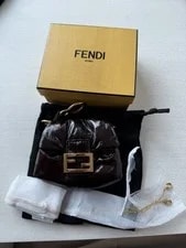 Fendi — Fendi Nano Mama Baguette in Eelskin — Handbag — resale