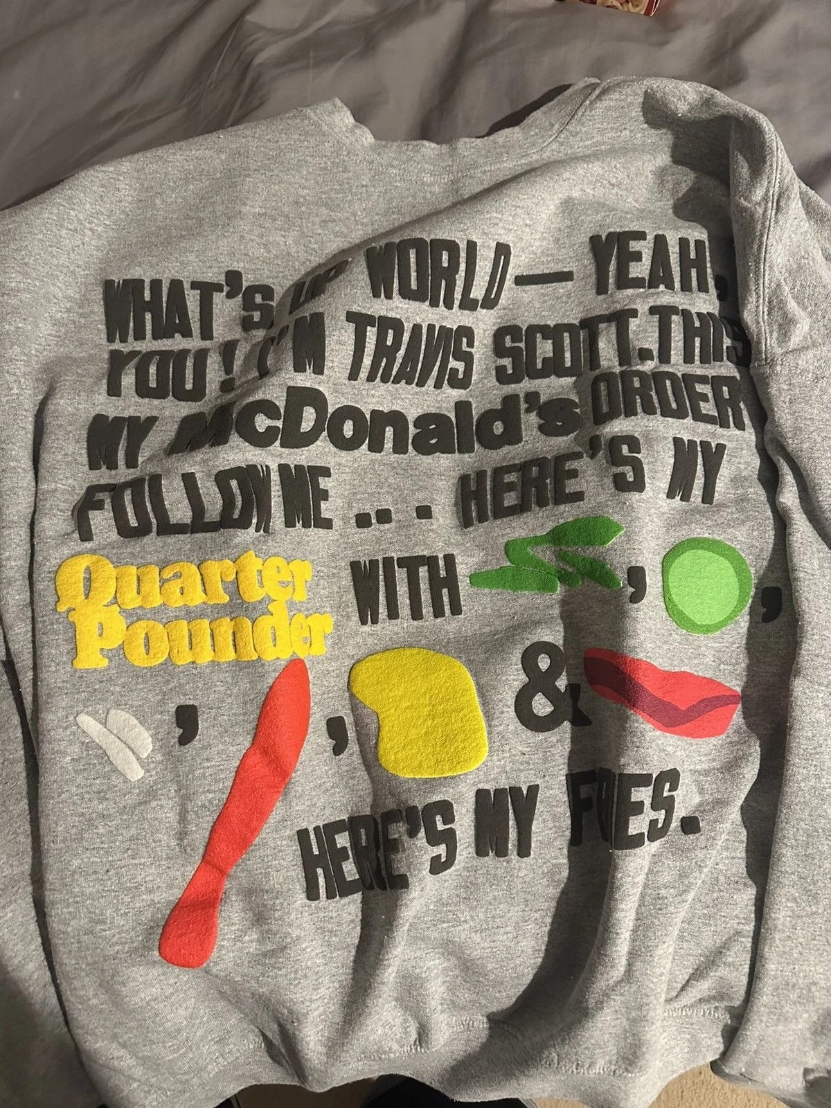 CPFM 4 CJ Travis Scott Script Crewneck XXL — streetwear — resale