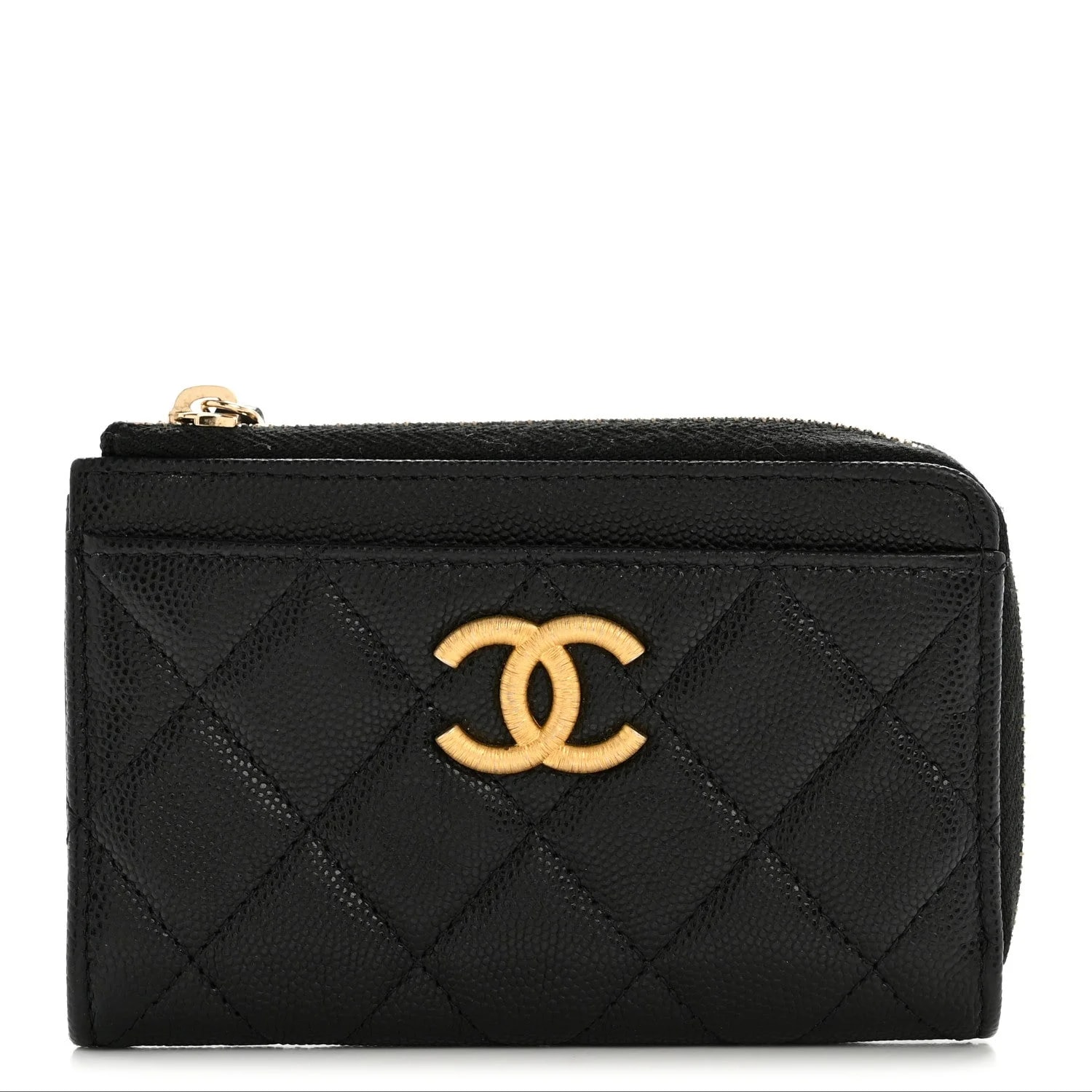 Chanel — CC Zip Around Card Holder — Accessory — resale